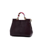 Dolce & Gabbana Sicily Dauphine Handbag - Bordeaux - Femme