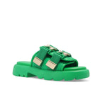Claquettes Bottega Veneta Flash - Green - Femme