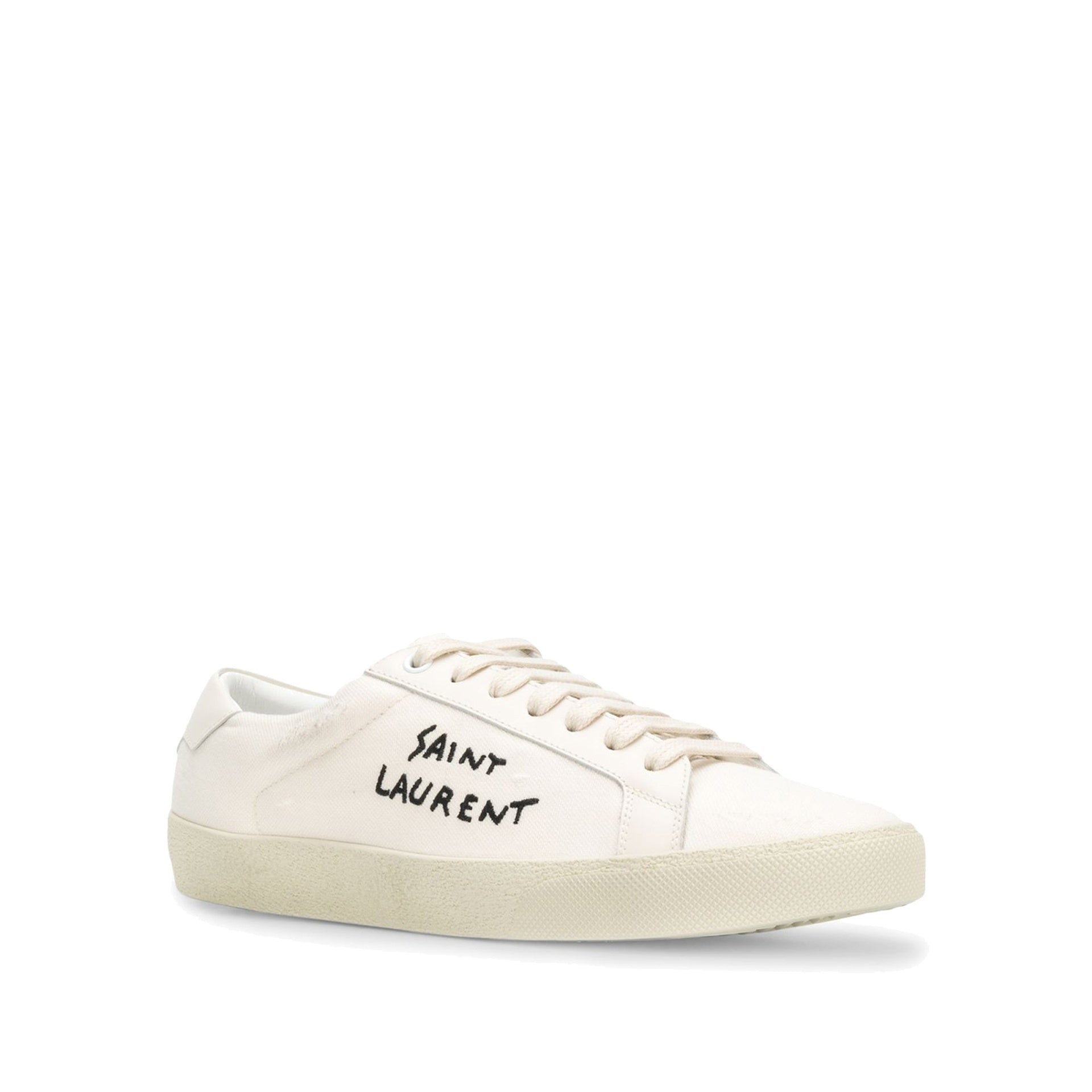 Baskets Saint Laurent Court Classic - Cream - Femme