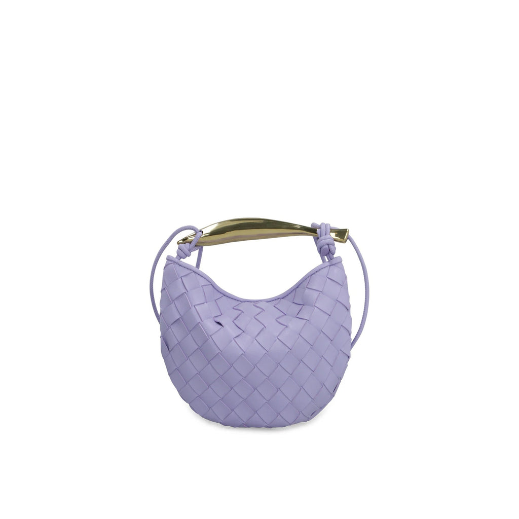 Bottega Veneta Mini Sardine Leather Crossbody Bag - Lilac - Femme
