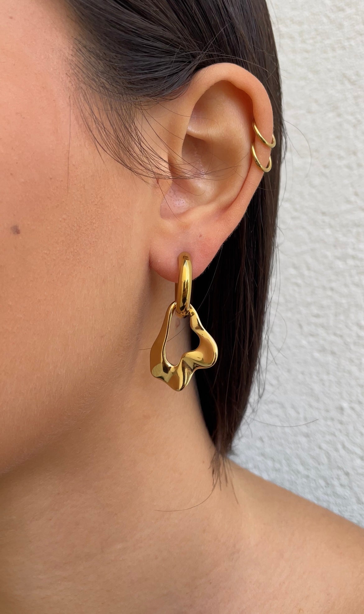 Boucles D'Oreilles Leave X Hoops
