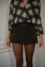 Jupe Short Marion - Chocolat