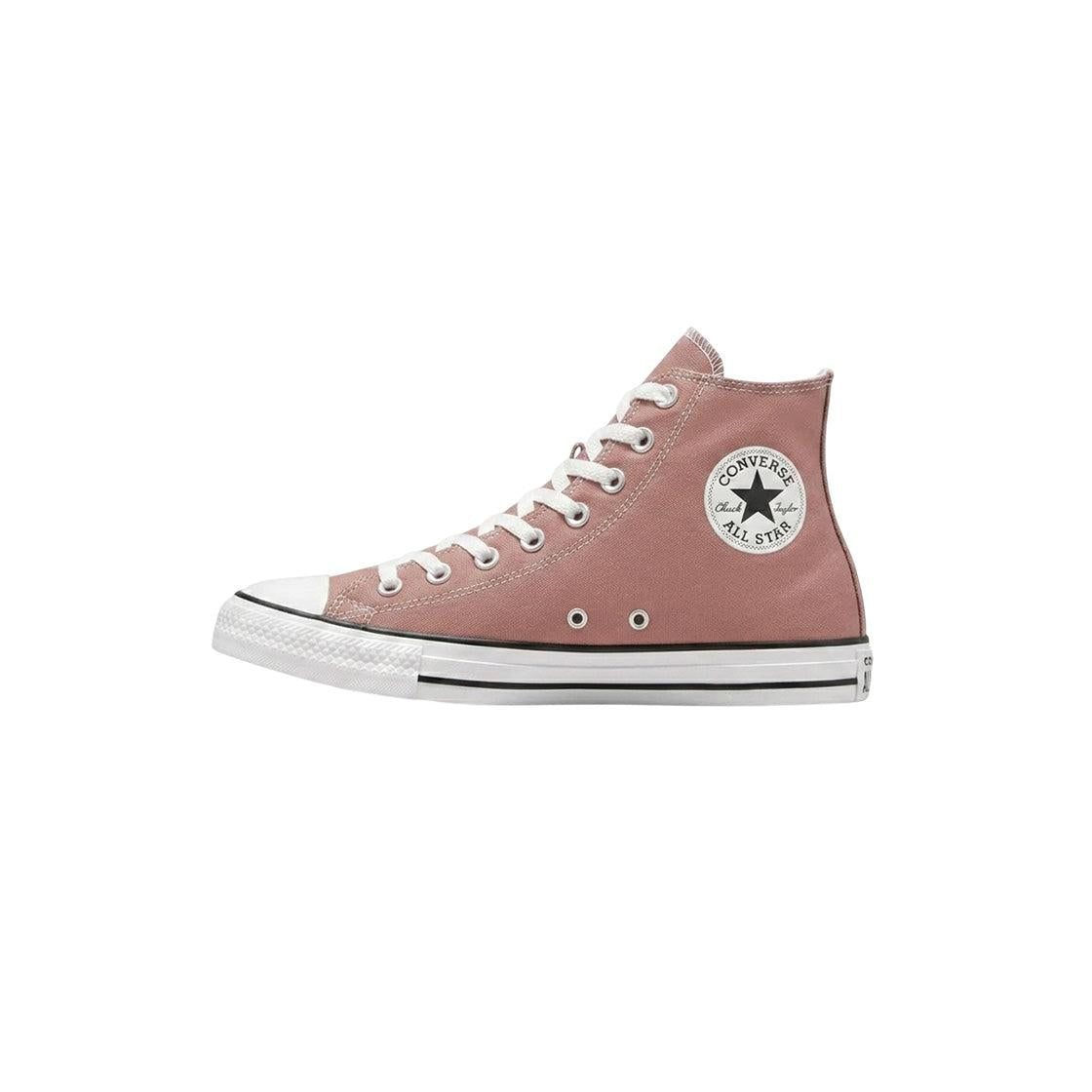 Baskets Femme Converse All Star Canvas Hi - Rose, Chocolat