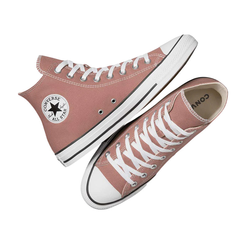 Baskets Femme Converse All Star Canvas Hi - Rose, Chocolat