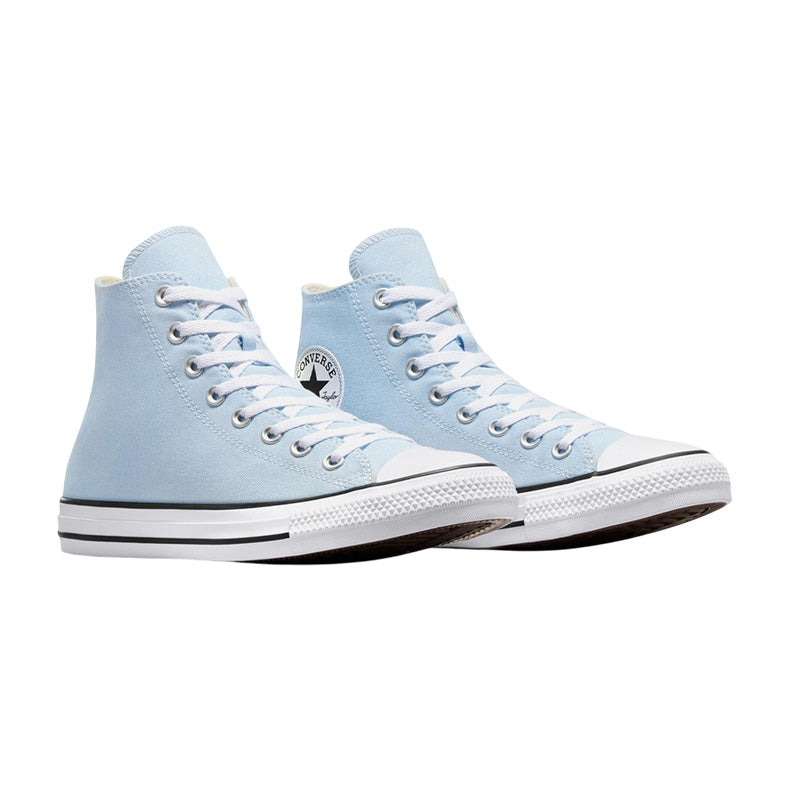 Baskets Femme Converse All Star Canvas Hi - Bleu Ciel, Blanc