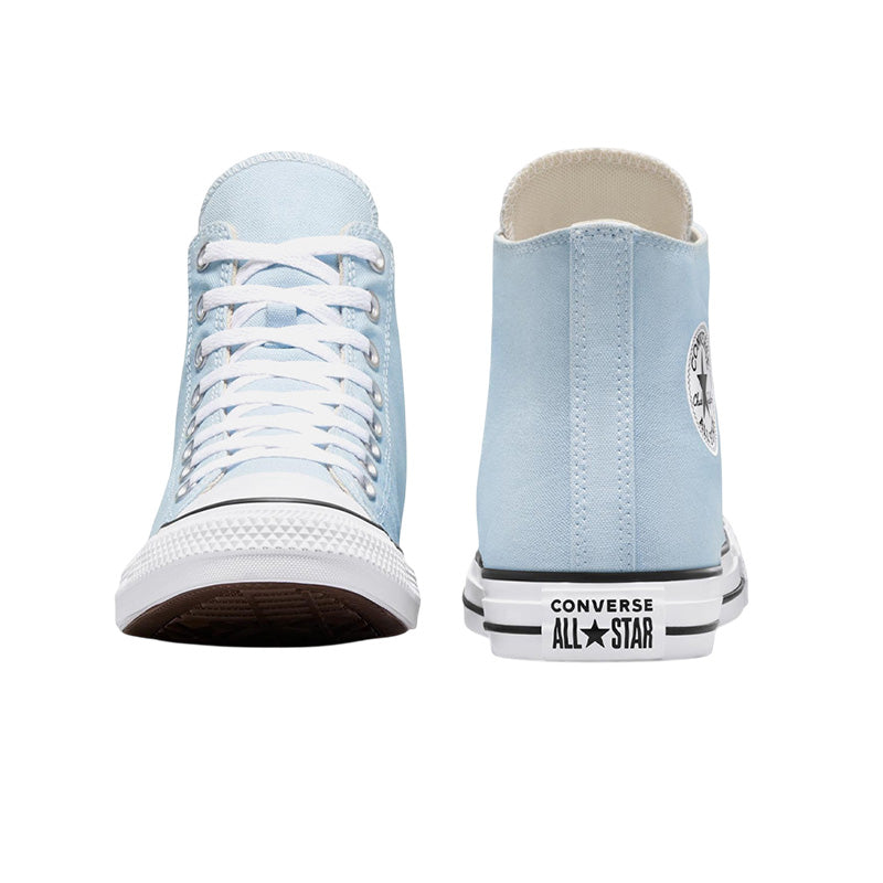 Baskets Femme Converse All Star Canvas Hi - Bleu Ciel, Blanc