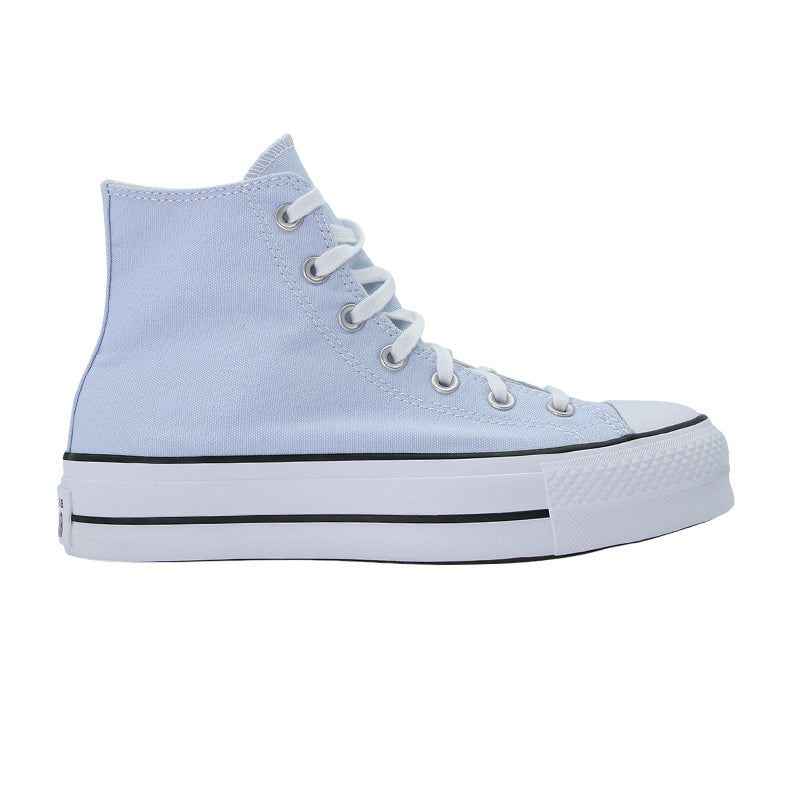 Baskets Femme Converse Hi All Star Lift - Bleu Ciel, Blanc, Noir