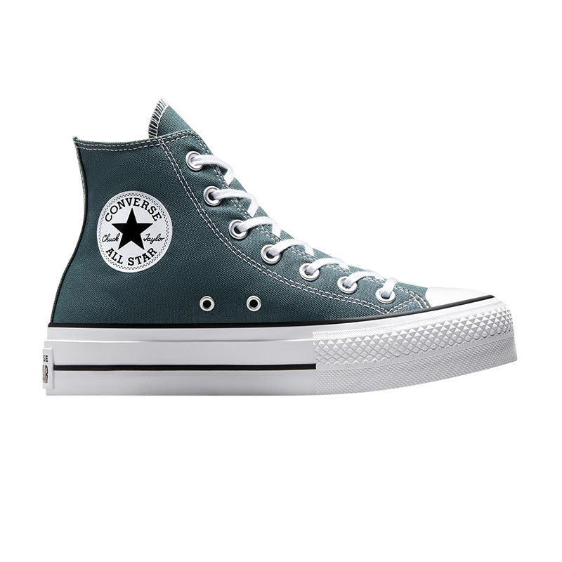 Baskets Femme Converse Hi All Star Lift - Vert Bouteille, Vert