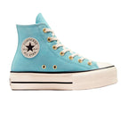 Baskets Femme Converse Hi All Star Lift - Bleu, Gold