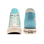 Baskets Femme Converse Hi All Star Lift - Bleu, Gold