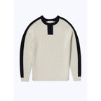 Fursac - Pull Écru En Laine À Bandes Noires