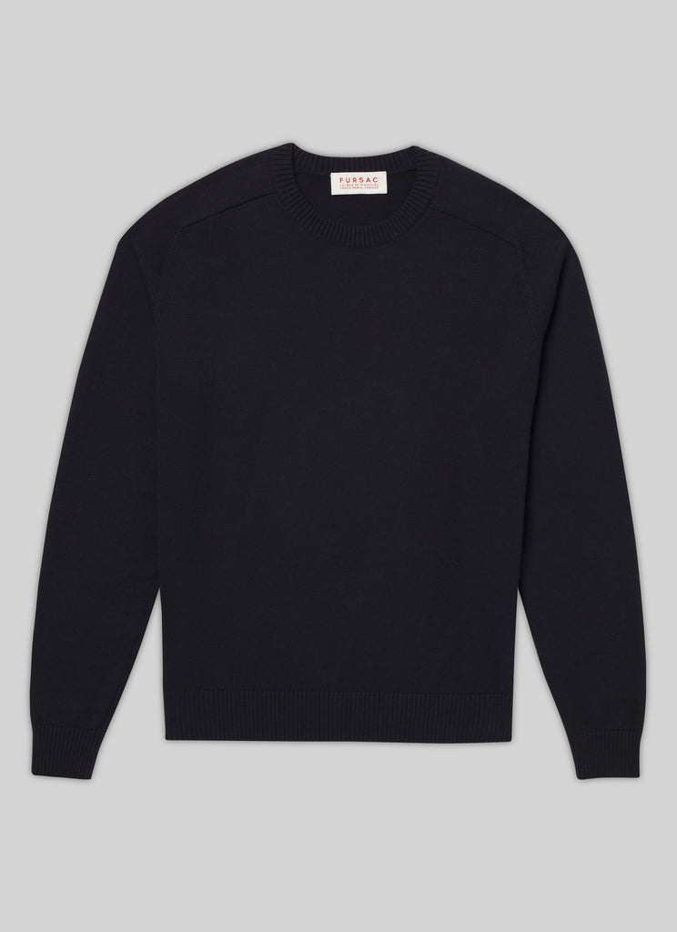 Fursac - Pull Col Rond - Marine