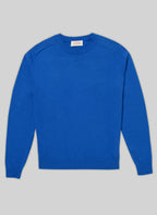Fursac - Pull Bleu En Laine Et Coton