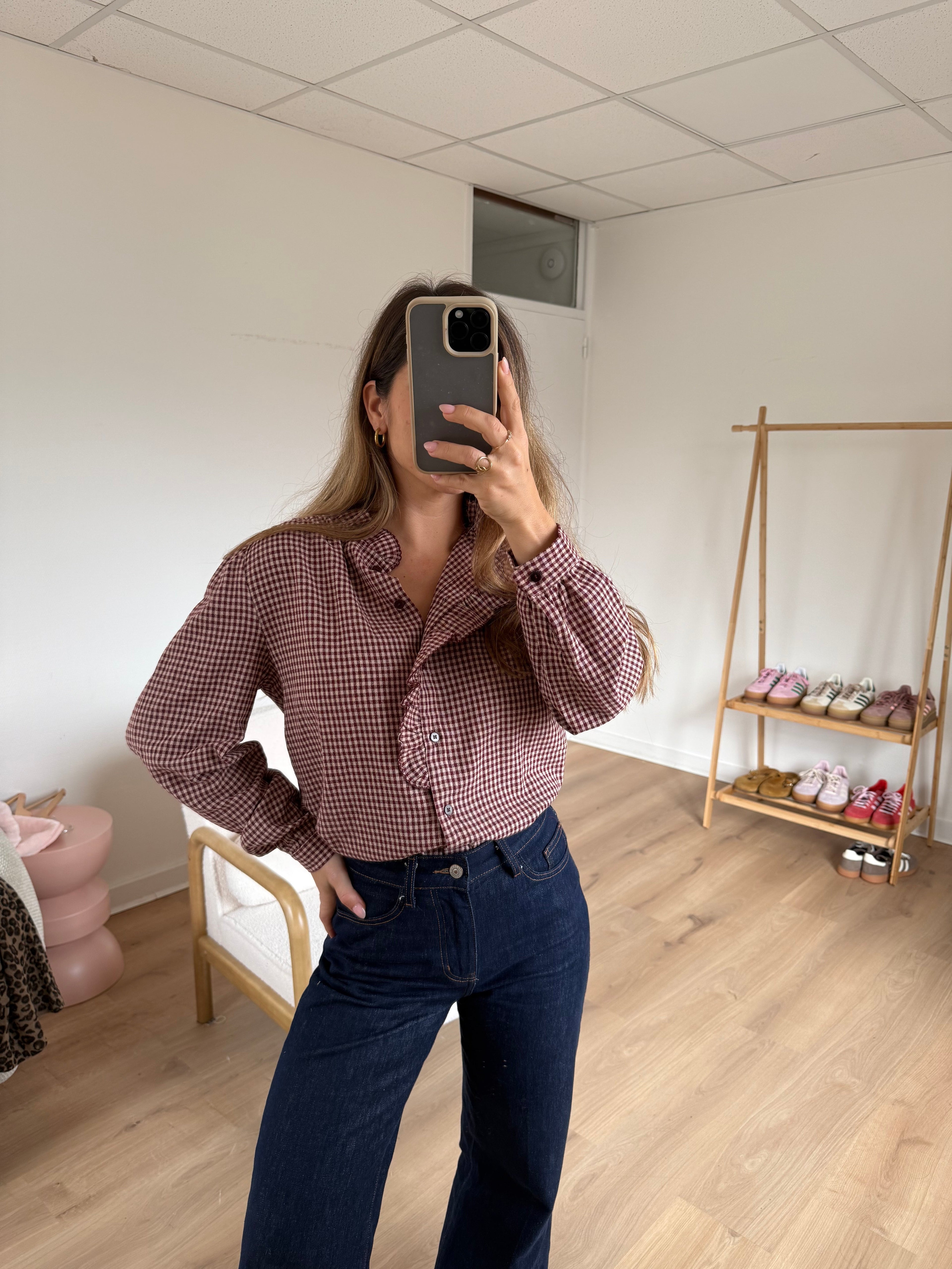 Blouse À Carreaux Margaux