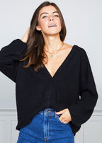 Marie Sixtine - Cardigan Elsa - Charbon