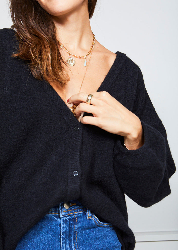 Marie Sixtine - Cardigan Elsa - Charbon