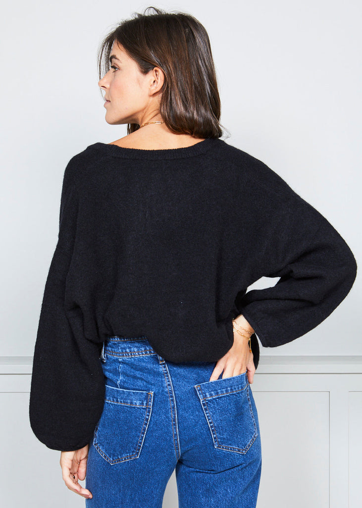 Marie Sixtine - Cardigan Elsa - Charbon