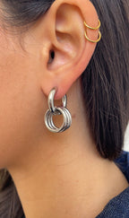 Boucles D'Oreilles Trio X Hoop