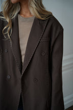 Veste Blazer Flavie - Chocolat