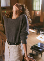 Marie Sixtine - Pull Extra Doux Mohair Elora - Vinyle