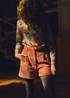 Marie Sixtine - Short Velours Cotele Daviana - Spicy
