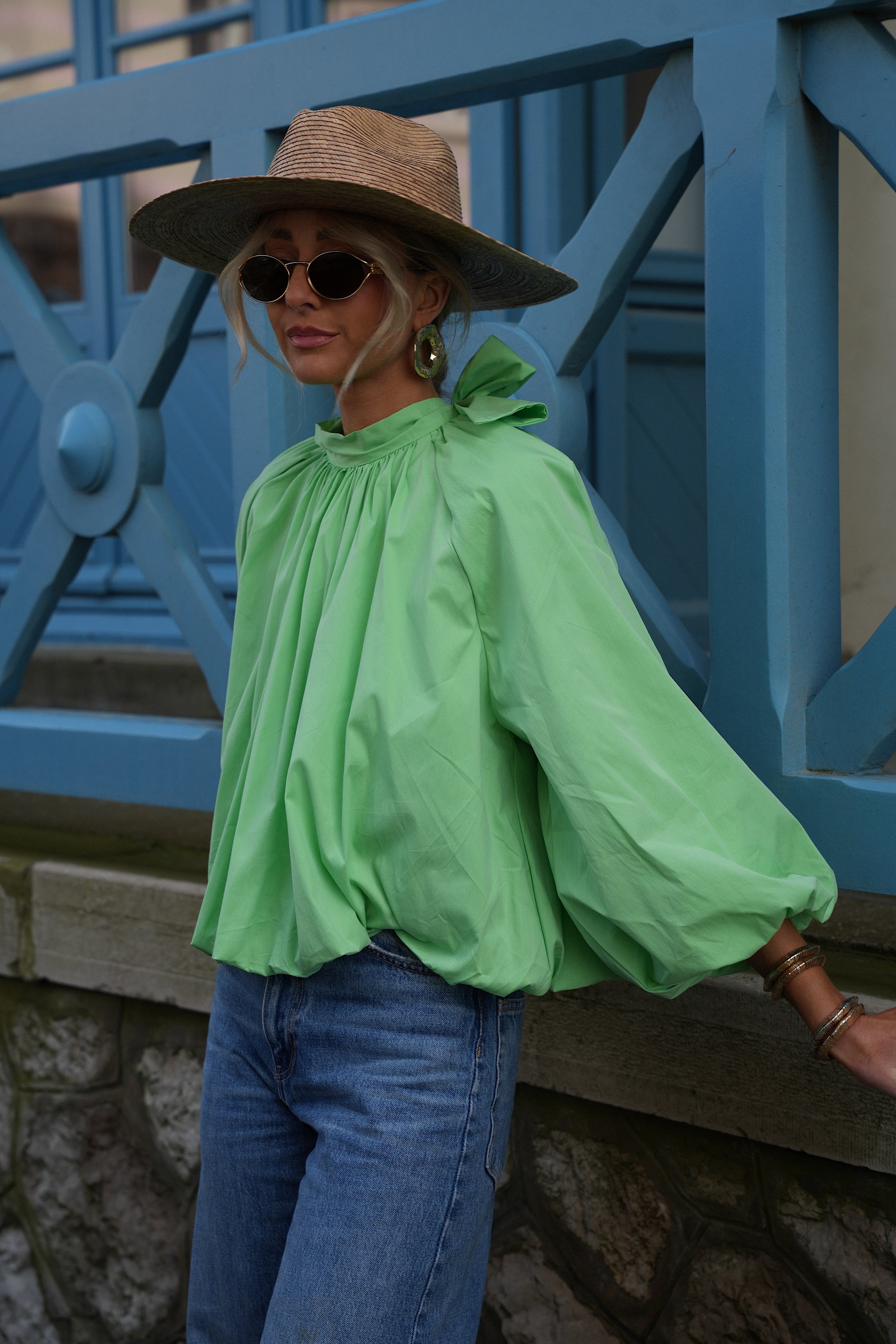 Blouse Dos Nu Lorena - Verte