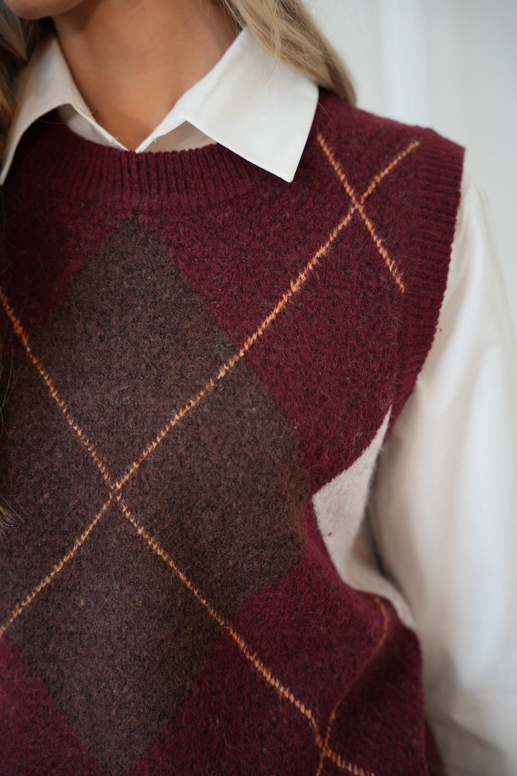 Pull Sans Manches Loona - Bordeaux