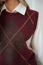 Pull Sans Manches Loona - Bordeaux