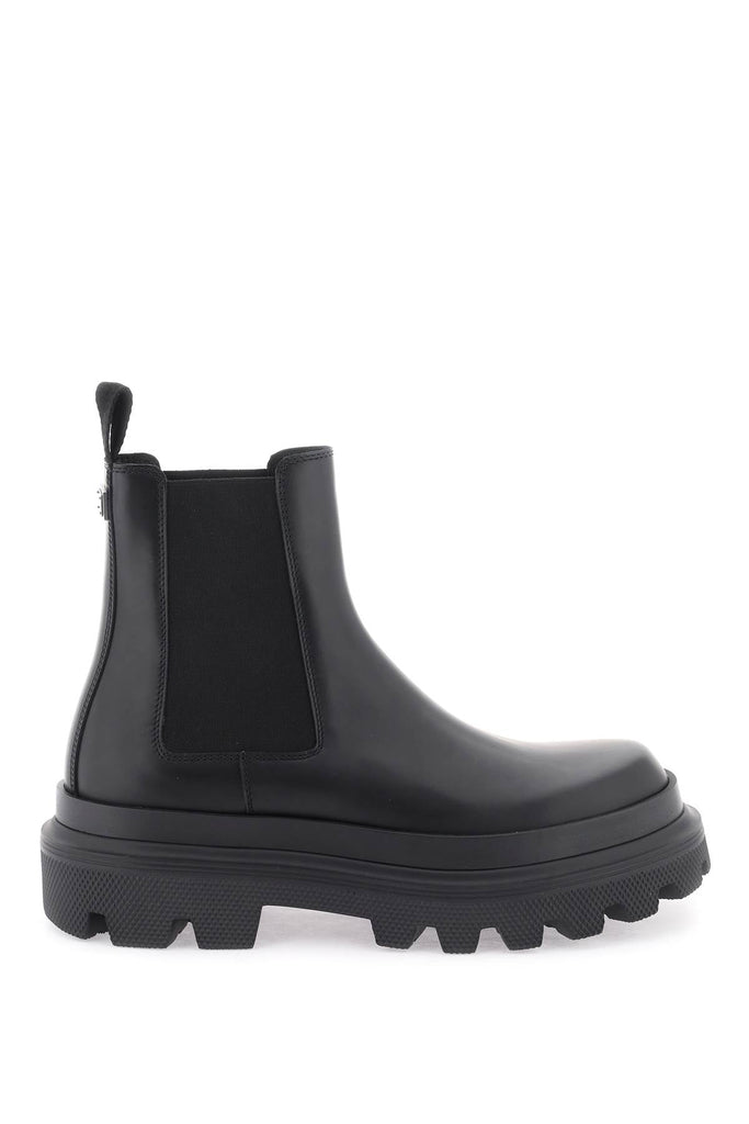 Dolce & Gabbana - Bottes Dolce & Gabbana Chelsea Boots In Brushed Leather