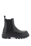 Dolce & Gabbana - Bottes Dolce & Gabbana Chelsea Boots In Brushed Leather