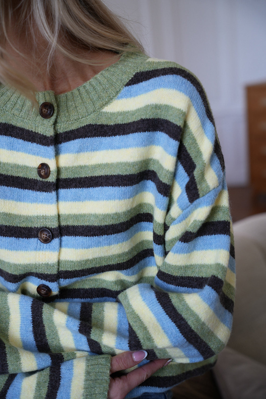 Gilet Rayé Victor - Vert
