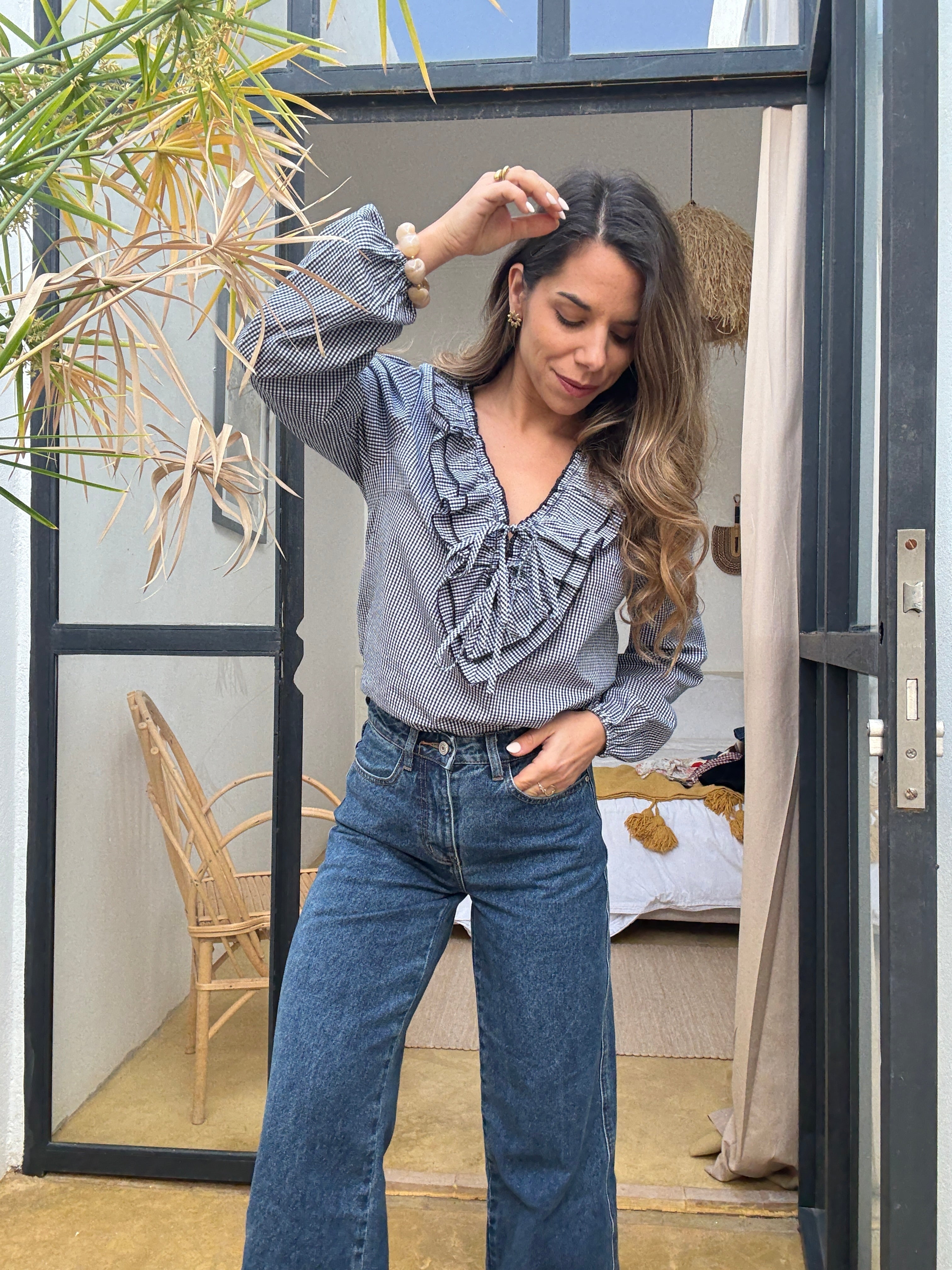 Blouse Stella Vichy Bleu Marine