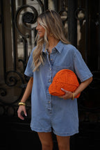 Combishort En Jean Suzon - Bleue