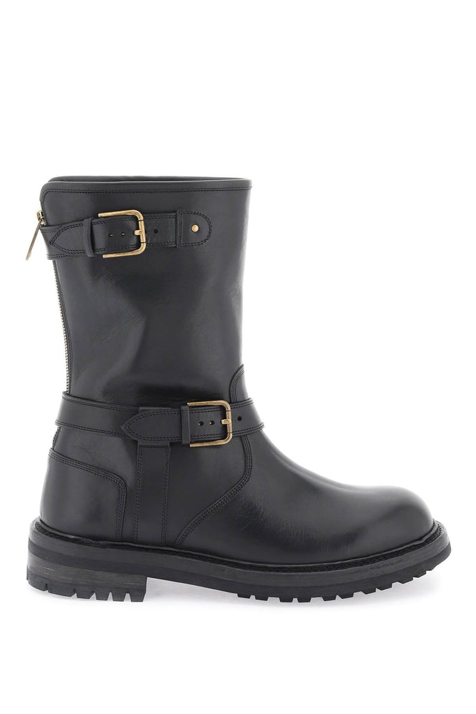 Dolce & Gabbana - Bottes Dolce & Gabbana Leather Biker Boots