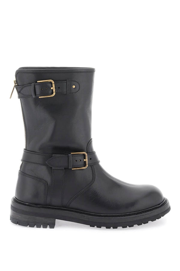 Dolce & Gabbana - Bottes Dolce & Gabbana Leather Biker Boots