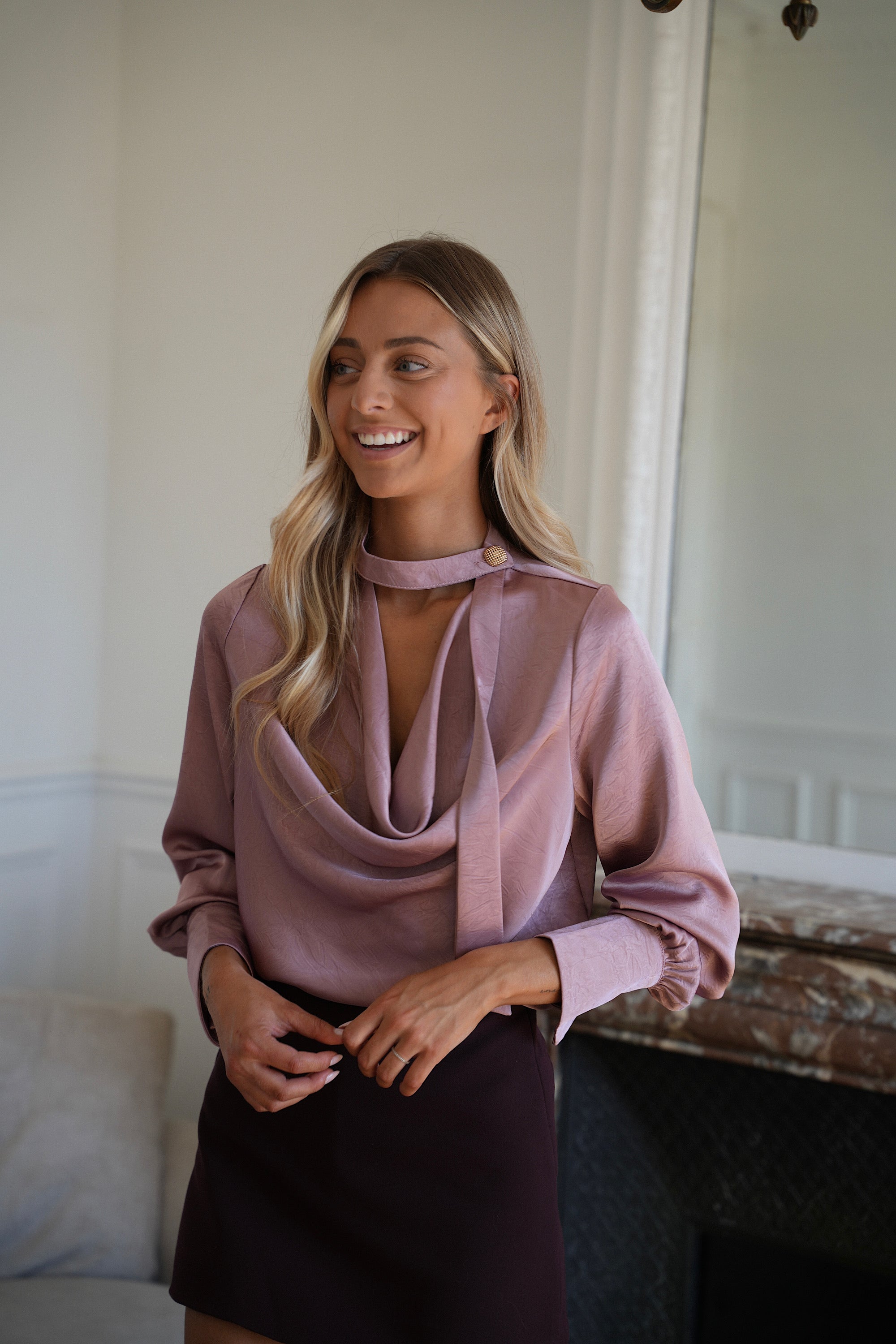 Blouse Fluide Sandra - Rose