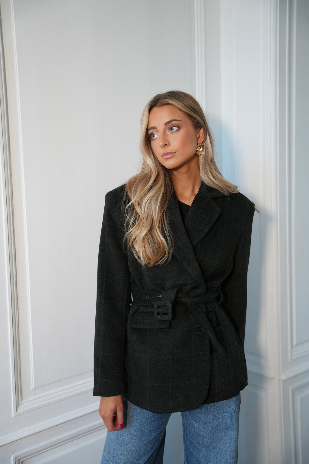 Veste Blazer En Laine Olivia - Vert Sapin