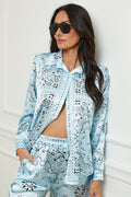 Chemise Bandana - Ciel