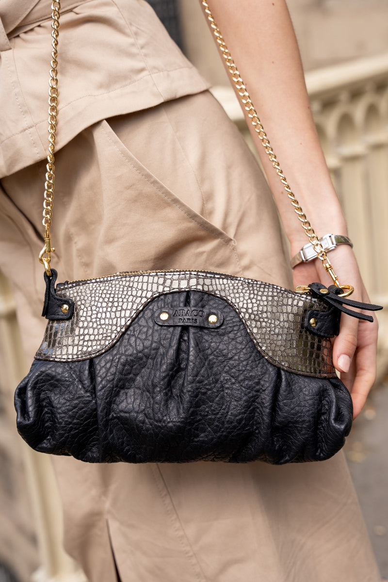 Sac À Bandoulière Venus - Noir/Argent