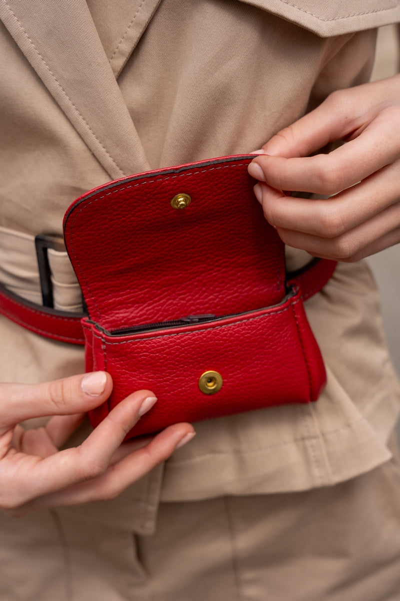 Petite Maroquinerie Friend Ceinture - Rouge