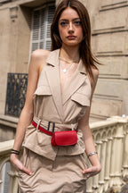 Petite Maroquinerie Friend Ceinture - Rouge