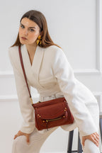 Sac À Bandoulière Giulia - Bordeaux