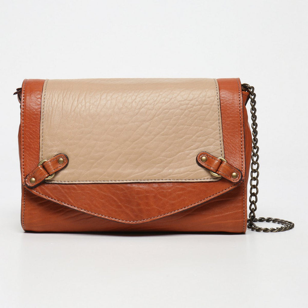Sac À Bandoulière Alice - Java Cognac / Nude