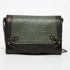 Sac À Bandoulière Alice - Noir Prncipale/Vert Bouteille Secondaire