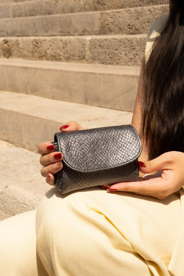 Petit Sac À Rabat Friend - Argent