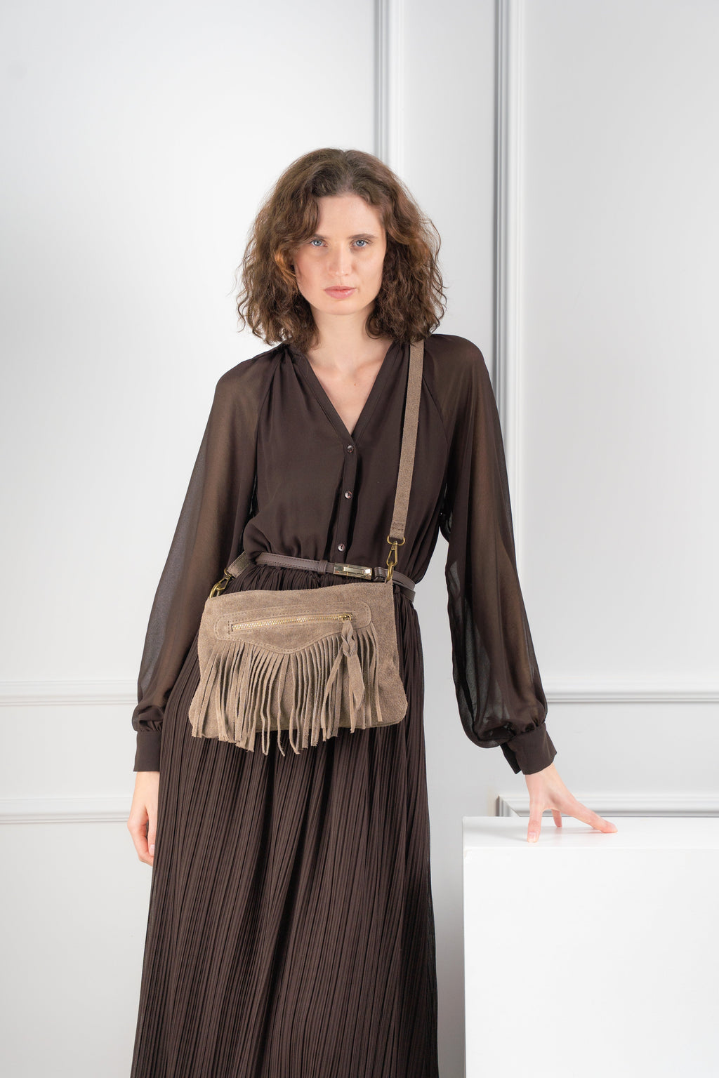 Sac À Bandouliere Nox - Taupe