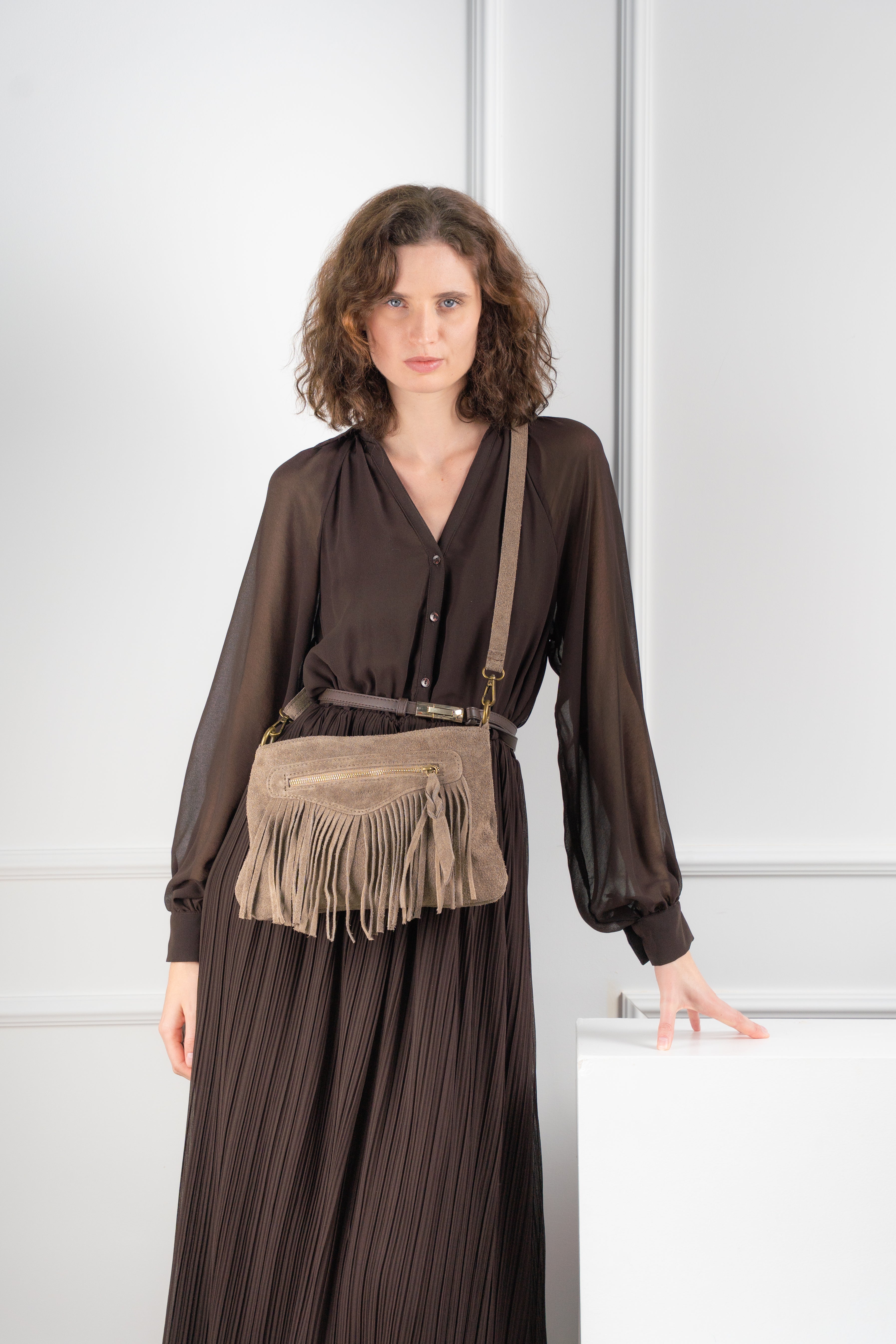 Sac À Bandouliere Nox - Taupe
