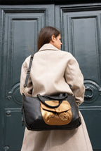 Sac À Main Odelia - Noir /Metallique Bronze