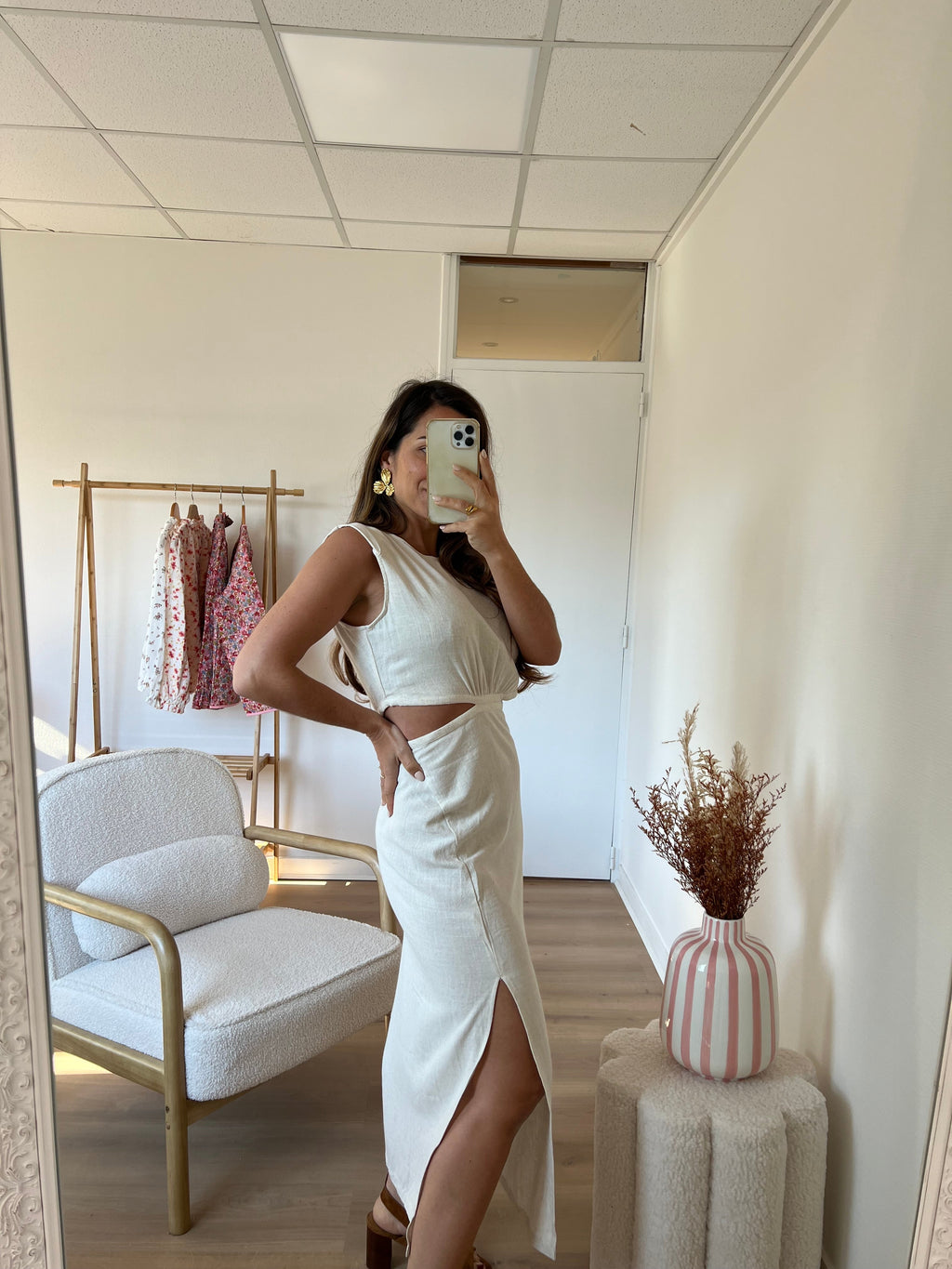 Robe Julie Beige