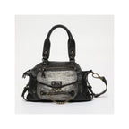 Sac À Main Mini Odelia - Noir/Imprime Python Gris